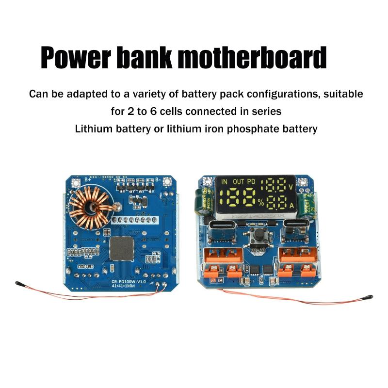 Versatile 4S PD 20V 5A 100W Boost Module High Power Charge Discharge Unit for DIY Projects Battery Management and Lab Experiments