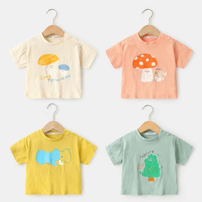 Baby Clothes Casual Short-sleeved T-shirts Summer Clothes Boys Girls Baby Children Children Summer Half-sleeved Tops