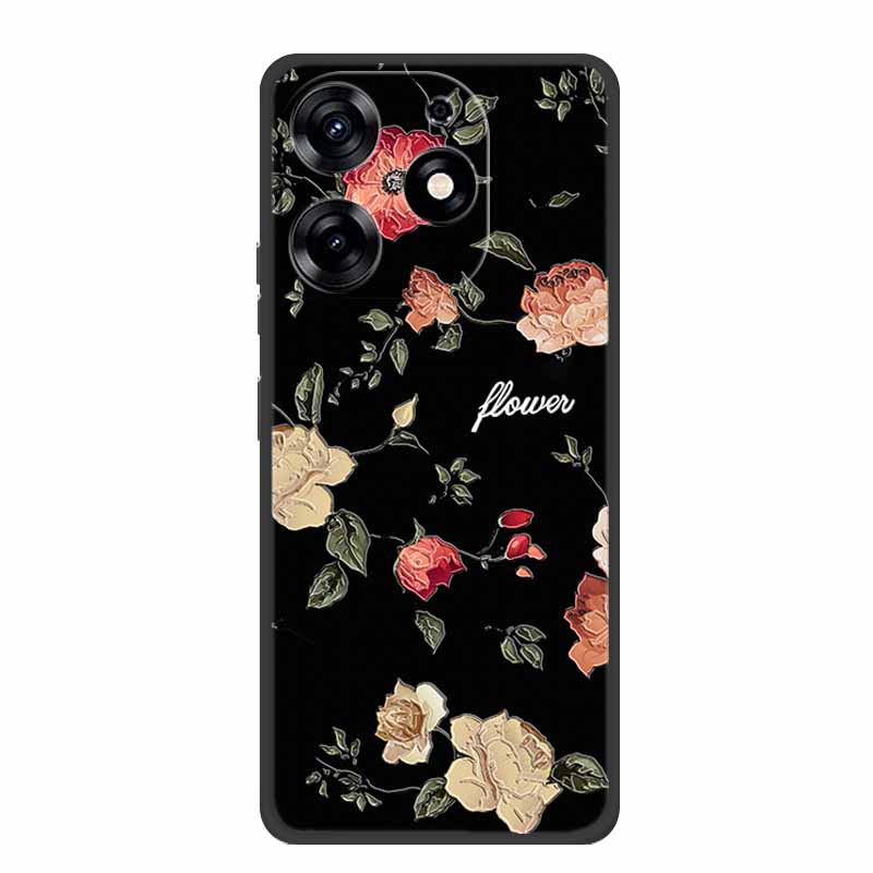 3D Emboss Case For Realme C61 Phone Case Relief Flowers Shockproof Silicone Soft Coque For Realme C61 Back Cover Case RealmeC61
