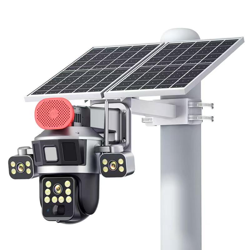 Solar-Powered 360° HD Night Vision Surveillance Camera with Free Lifetime Data & Mobile Remote Access