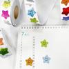 500 Laser Smiley Face Star Stickers: Self-Adhesive Decoration & Packaging Seals