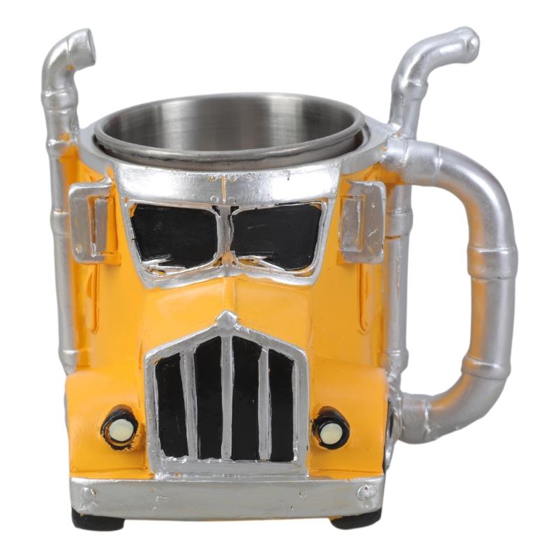 Realistic Truck Shape Mug With Sturdy Resin Materials Perfect For Truck Enthusiasts And Outdoor Sports Lover
