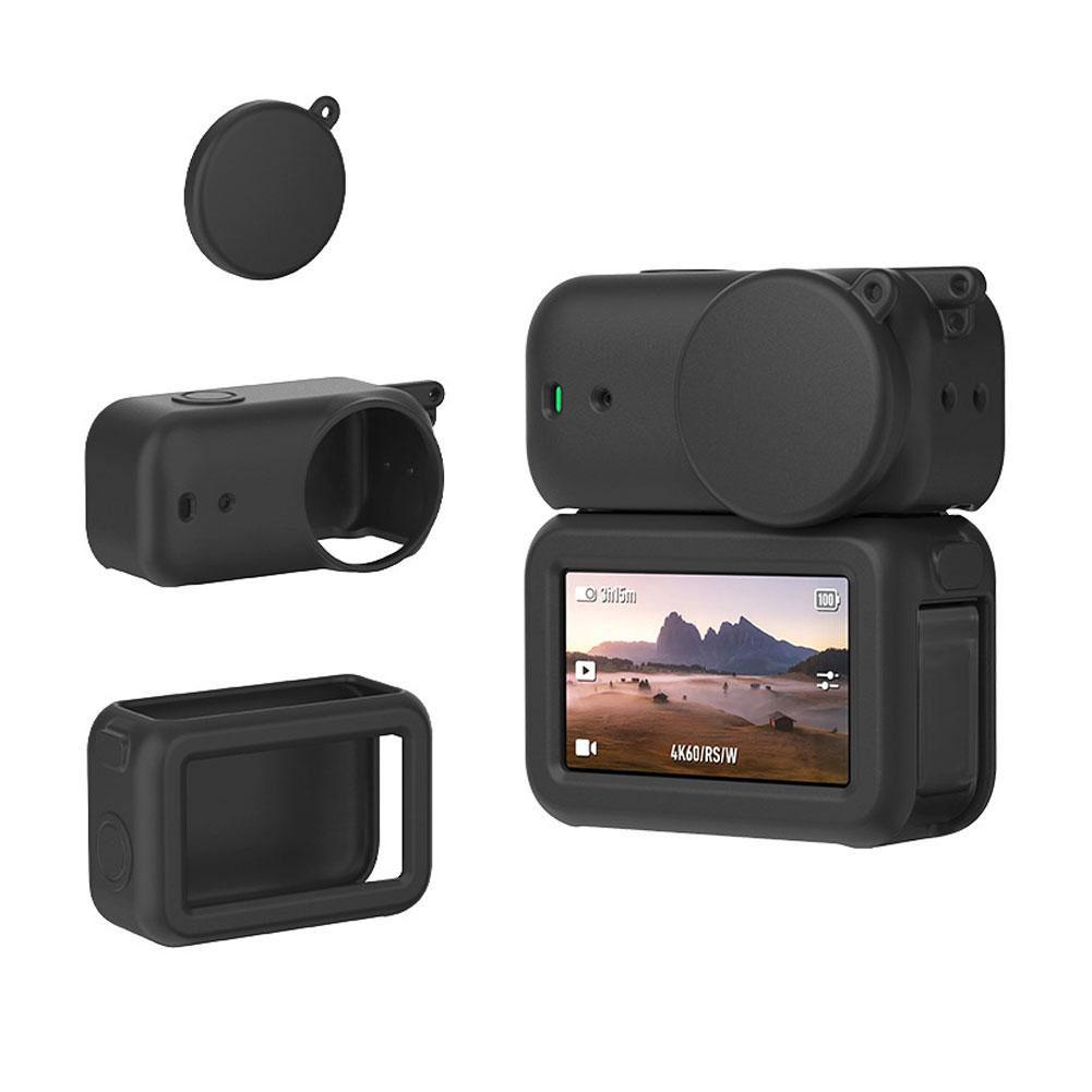 

Силиконовый защитный чехол для корпуса камеры DJI Osmo Nano, защита экрана, защита от царапин, противоударный чехол для аксессуаров DJI Osmo Nano чёрный