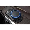 For BMW X3 G01 X4 G02 2018-2021 Blue Aluminum Console Multimedia Knob Ring Trim