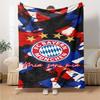 Bayern Munich Emblem Blanket Soft Warm Cozy Suitable for Office Bedding Couch Four Seasons Universal Playful Design Gift for Travel Home Birthdays