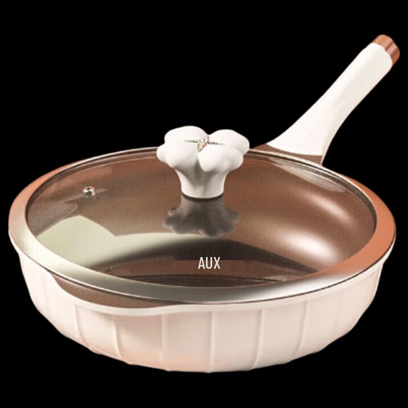 AUX Non-Stick Wrought Iron Frying Wok