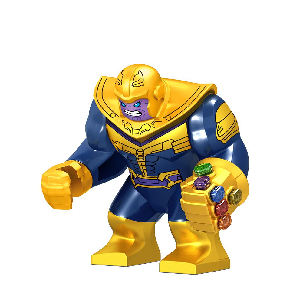 Thanos With Gloves Minifigures Building Blocks Superhero Series Assembled Toys For Children Gifts