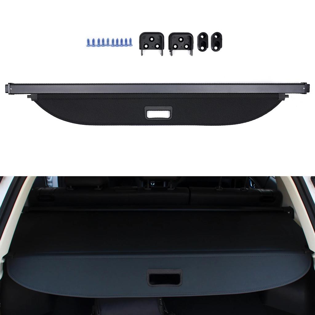 Universal Black Trunk Cargo Cover for Kia Seltos 2020 2025-2025, Car Trunk Shade Protector & Security Shield, Lightweight Design