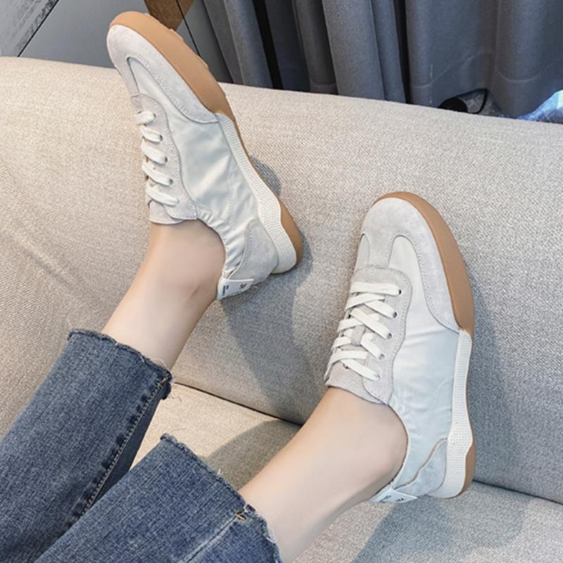 Summer Genuine Leather Casual Sports Forrest Gump Shoes White Shoes Women's German Training Shoes