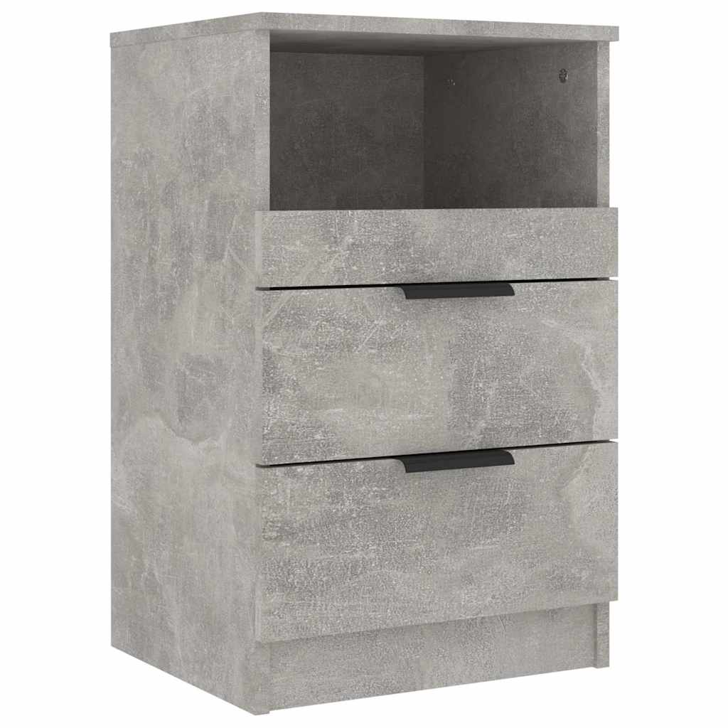Nightstand Concrete Gray Particleboard