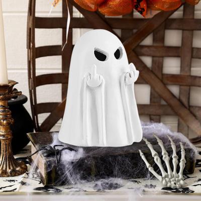 Halloween Geist Figur Harz Gruselige Finger Geist Statue Klein Weiß