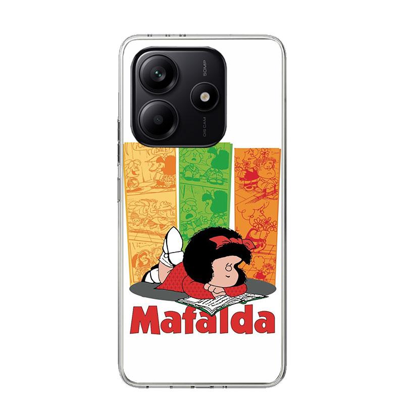 Cartoon Cute Mafalda Phone Case For Xiaomi Redmi Note 13 14 15 Pro Plus 12S 12 14S 11S 11E 10 10S 11 11T 5G 4G Cover Coque Redmi