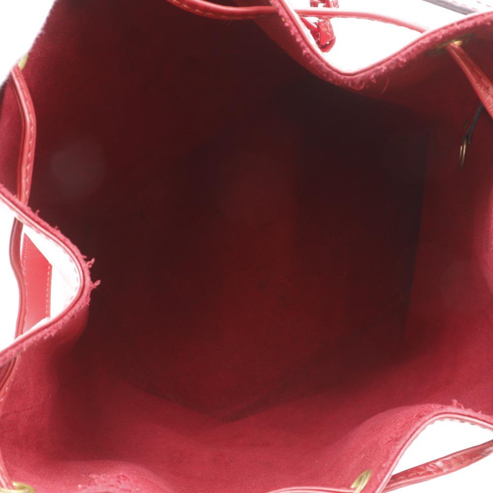 LOUIS VUITTON Petit Noe Shoulder Bag M44107 Castilian red Red Epi Leather Women Used