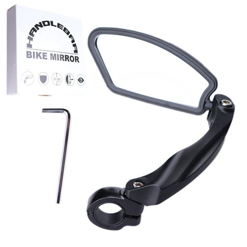 Aluminum Alloy Rearview Mirror Mount with Universal Ball Head for Bicycle Handlebars
