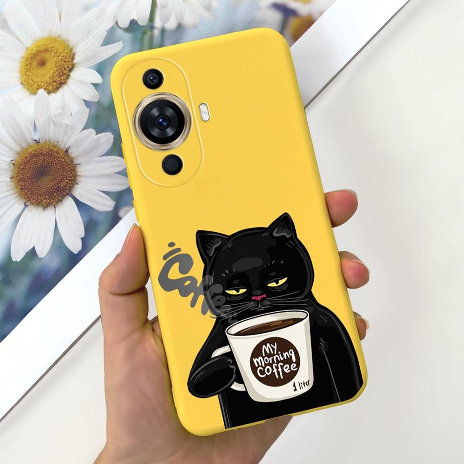 For Huawei Nova 11 Pro Case Nova 11i Cute Candy Painted Cover Soft Silicone Phone Case For Huawei Nova 11 Pro Nova11 Ultra Shell