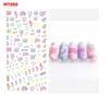 3D New Summer Coconut Beach Nail Stickers Ocean More Variety Flowers Nail Art Sticker Tattoo Decals Decorations