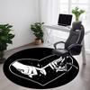 1pc Love Heart Office Round Area Rug, Indoor Mat Suitable ForOffice, Under Office Chairs Bedroom Living Room Home Decor, Room Deco q090