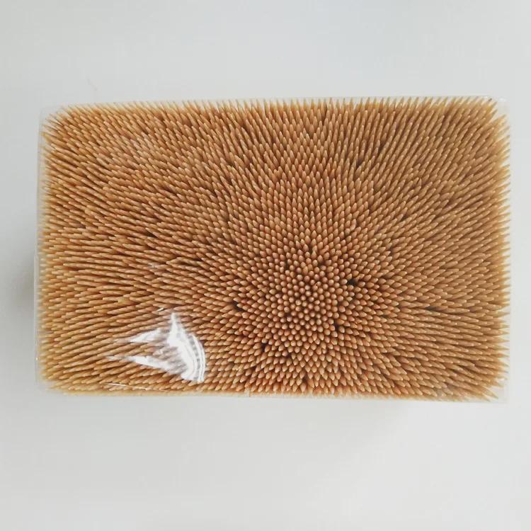 Bamboo Double-Ended Toothpick Box for Home & Restaurant Use