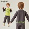MQDMINI Boys' Reversible Dinosaur Lion Long-Sleeve T-Shirt