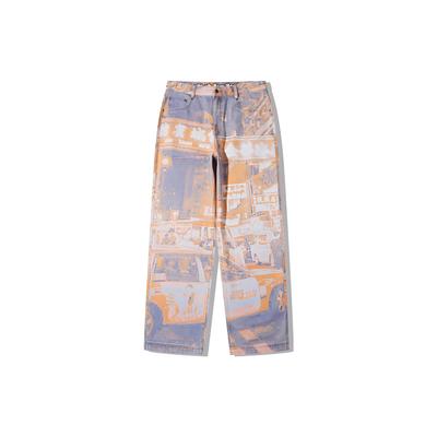 Li Ning X Steven Harrington Collaboration Pattern Printed Straight Leg Casual Pants Men Pants AJQT387-2