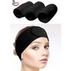 3PCS Washable Hair Makeup Headband Black Scratch Hairband Headband For Spa Yoga Sports Make Up Face Care