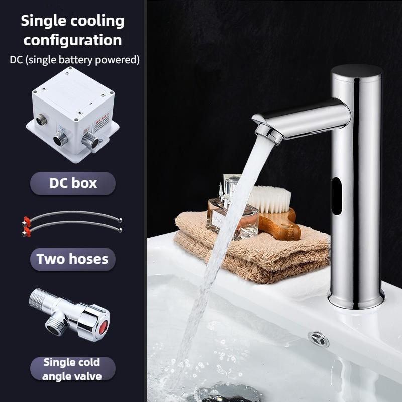 304 Stainless Steel Infrared Intelligent Sensing Faucet Household Bathroom Basin Automatic Hand Washing Device