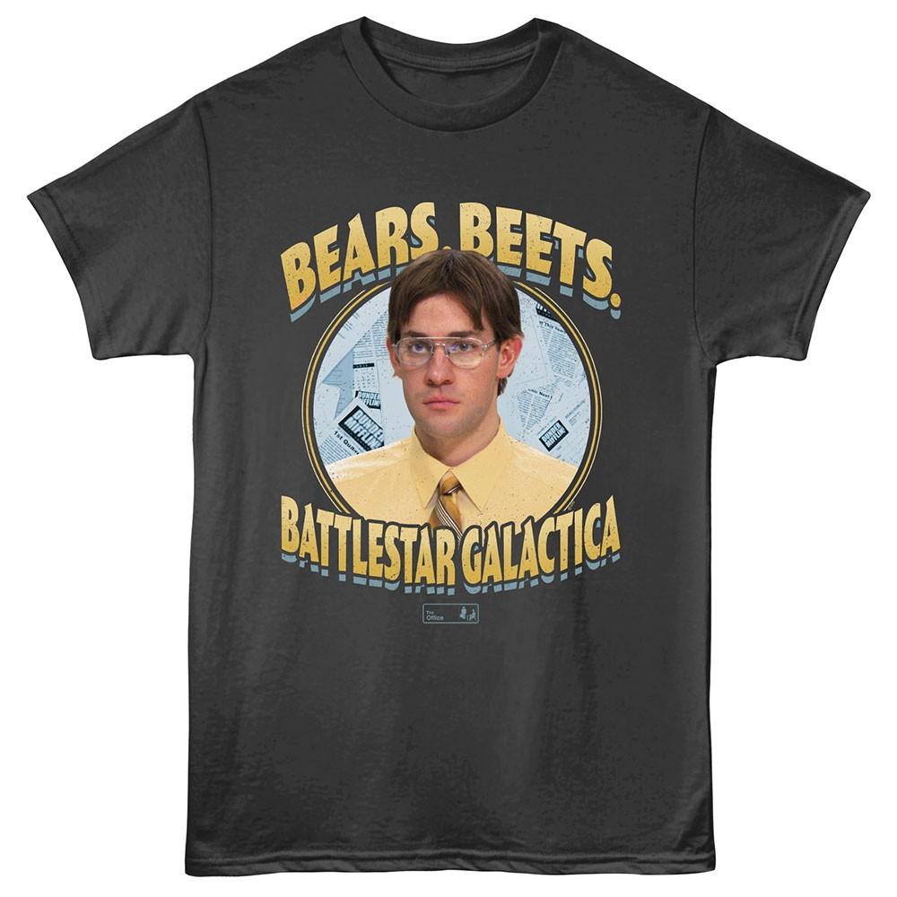 The Office TV Show Bears Beets Battlestar Galactica Men s T Shirt S