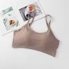 Women'S Basic Sports Bra Scoop Neck Wireless No Padding Bralette Ultra Comfortable Soft Smoothing Seamless Sexy Backless Tank Top Lingerie