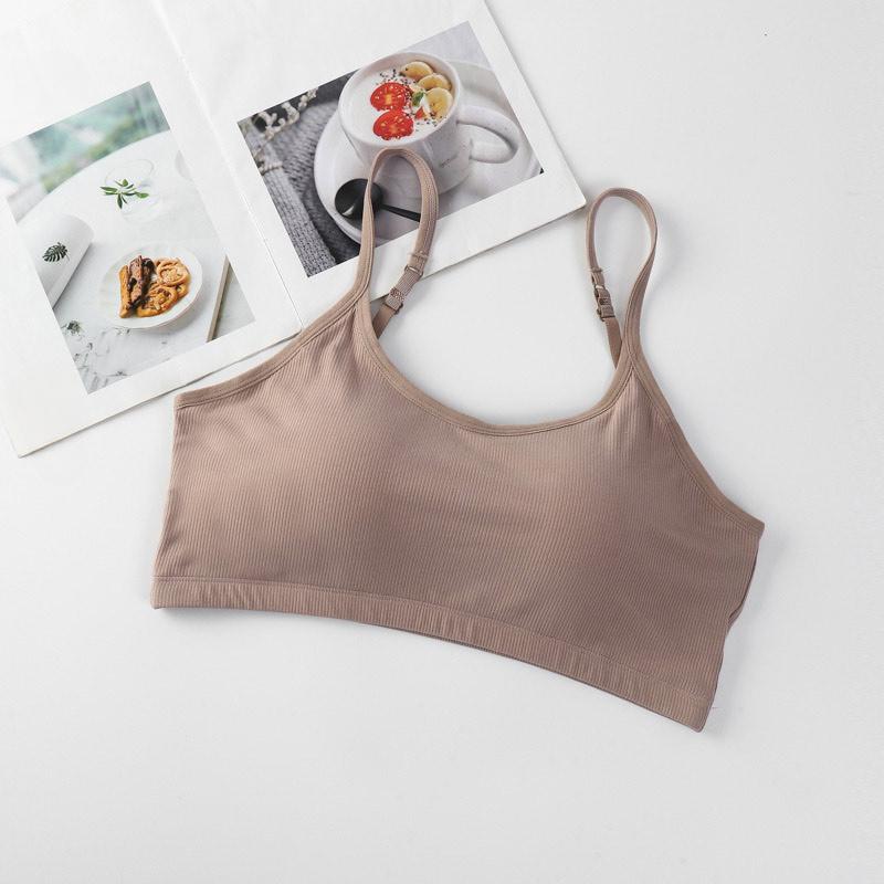 Women'S Basic Sports Bra Scoop Neck Wireless No Padding Bralette Ultra Comfortable Soft Smoothing Seamless Sexy Backless Tank Top Lingerie