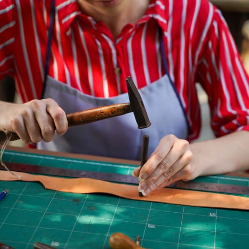 uxcell Leather Hollow Punch, 30mm Round Hole Punch Tool, Belt Puncher Carbon Steel Single Punch for Watch Straps, Cutting Leather Craft, Rubber, Paper