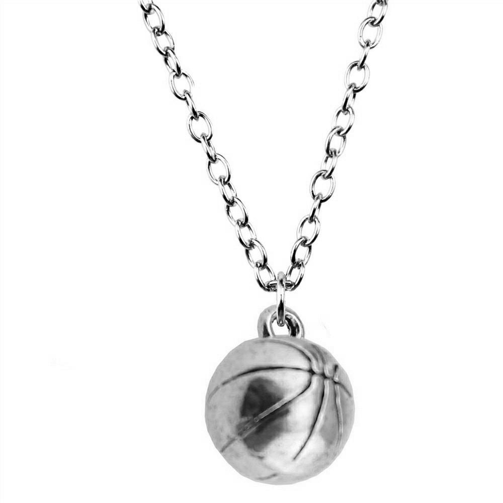 Athlete Charm Necklace Sports Adventure Pendant For Men Outdoor Enthusiast Jewelry 43cm Chain