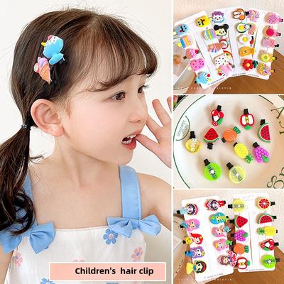 Cute Cartoon Ice Cream Unicorn Hair Clips Kids Lovely Hairpins For New Girls Headband Fashion Hair Accessories10PCS