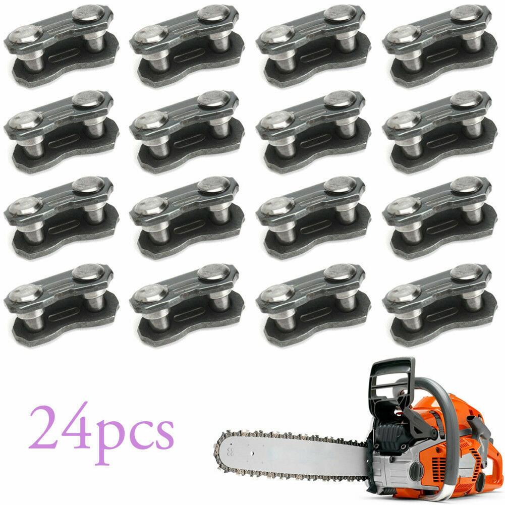 24pcs 3/8\" Chainsaw Chain Link For Oregon Type #72 Repair Preset Straps 050-058 Chains For Woodworking Chainsaw Parts