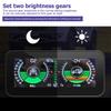 Universal Intelligent Car Inclinometer Tilt Gauge High Resolution HUD Digital Angle Slope Meter for Automobile