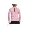 Under Armour Line Pattern Running Long Sleeve Breathable T-Shirt Women tops Pink 1375272-647