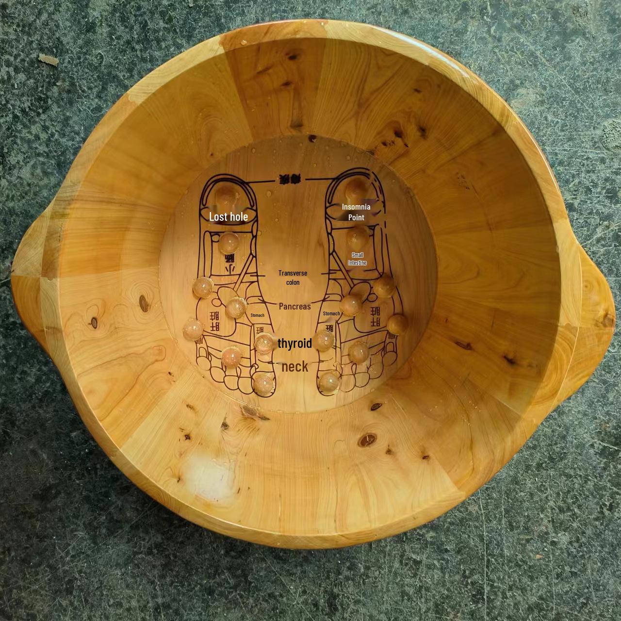 

Кедровый таз для ножной ванны - 26 см высотой, ведро для мытья ног из массива дерева 30cm Single Bucket with Lid