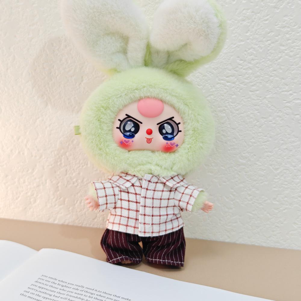 Macaron Little Rabbit Doll Clothes: Cute Pendant, Outfit for 3-Year-Old, Blind Box Edition