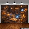 2D Planar Magic Theme Party Banner Background, Made of Polyester Material