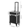 Μεγάλη Βαλίτσα Μακιγιάζ Τροχήλατη με Κλειδαριά, Περιστρεφόμενους Τροχούς, Θήκη για Κομμωτήριο/Κουρείο, Τροχήλατο Καρότσι Ταξιδιού