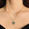 Vintage Alloy Heart Charm Pendant For Handmade Necklace Jewelry Accessories Lightweight Crafting Supplies