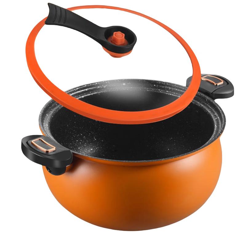

De Lus Red Dun Dun Iron Soup Pot
