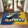 Penrith Panthers Design Crystal Velvet Rug Soft Decorative Mat for Bedroom Entrance