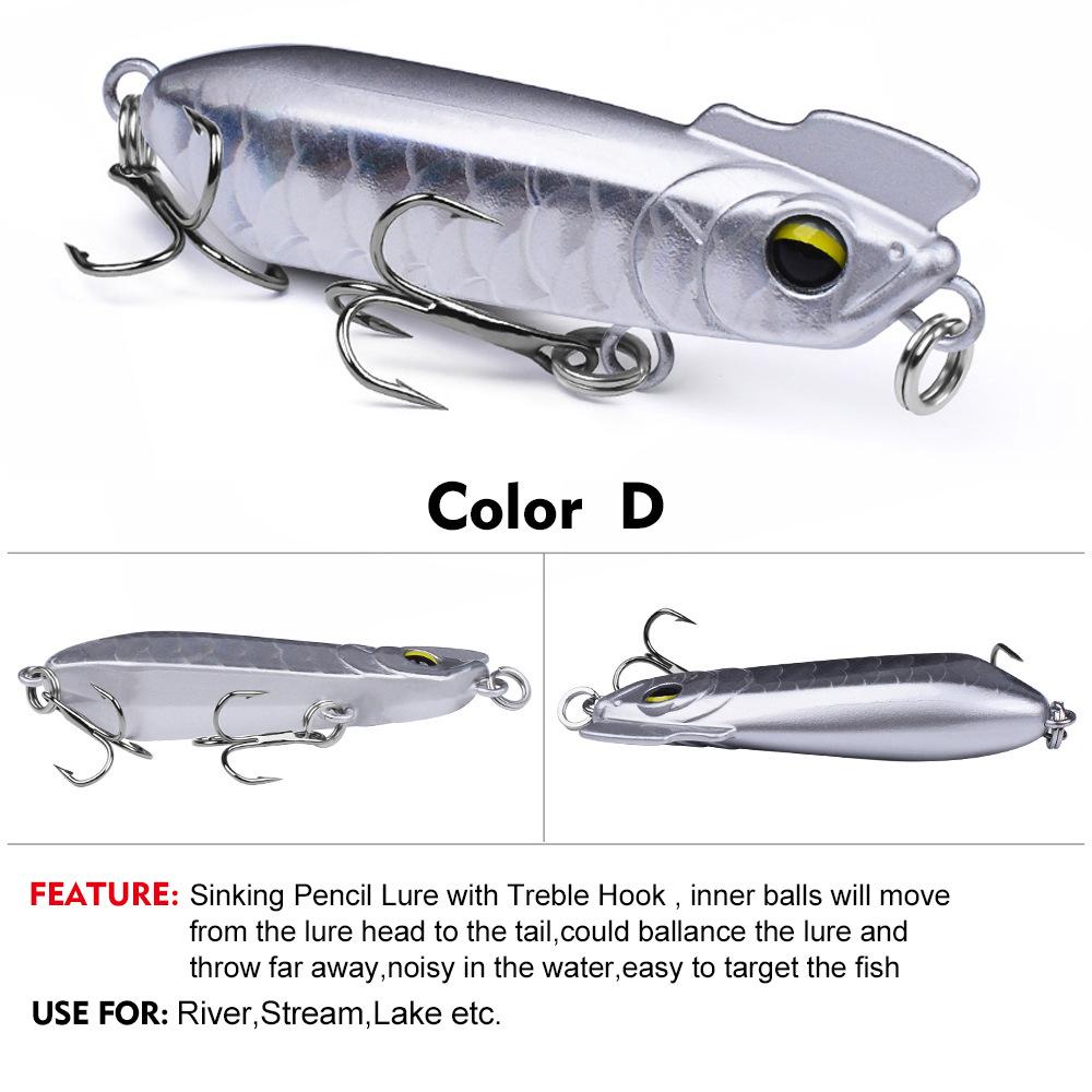 Weitwurf Sinkender Wasserweg Unterköder Zittert Sinkende Simulation Straßenunterköder Falscher Köder, Barsch mit aufgestülptem Maul, Kill Chicken Crown Köder