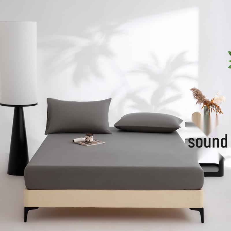 80s-Inspired Brushed Cotton Fitted Sheet & Solid Duvet Cover - Single, Autumn/Winter