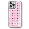 Korean ins plaid love for iPhone Apple 16/17pro mobile phone case 15 water condensation 13 electroplating 14/12