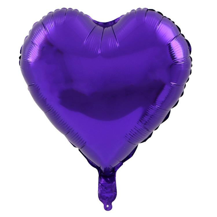 10inch Five-pointed Star Heart Foil Balloons White Black Pentagram  Balloon Kids Toy Wedding Birthday Party Decoration