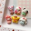 10 Pcs New Kawaii Cartoon Kitten, Rabbit, Puppy Nime Characters Resin Scrapbook Diy Jewelry Children Gift Hairpin Accessories A1
