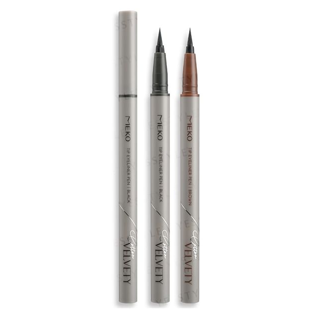 MEKO - Cotton Velvety Tip Eyeliner Pen 01 Black