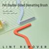 Pet Hair Remover Combo: Double-Sided De-Shedding Comb & Brush with Lint Roller for Cats and Dogs