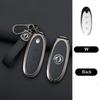 3 Buttons Zinc Alloy + Leather Car Key Case Cover Shell Skin Holder for 2024 Dongfeng NAMMI 01 New Energy Remote Key Protection